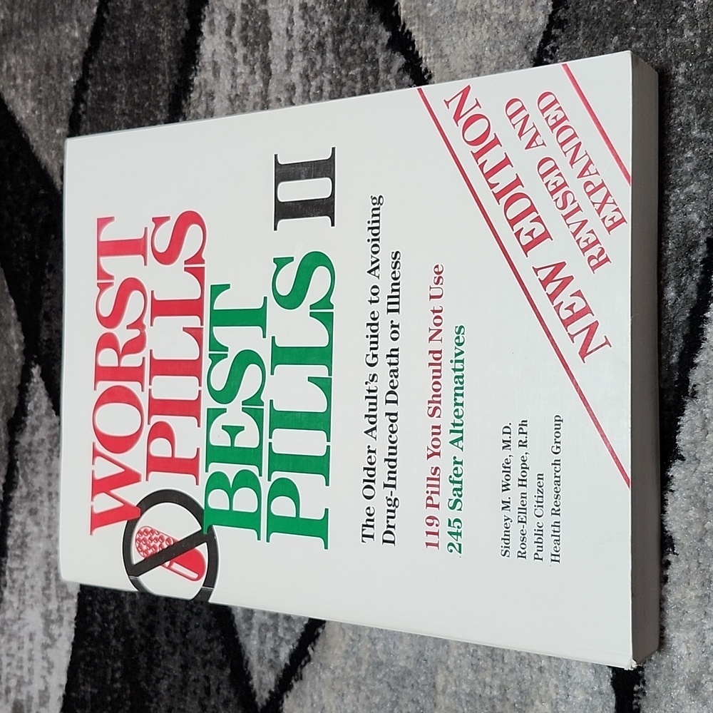 WORST PILLS BEST PILLS II OLDER ADULTS GUIDE TO AVOID DEATH OR ILLNESS BOOK